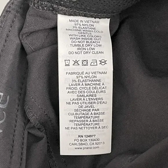 2/$30 NWT prAna Brion Short 11 inch W28 Charcoal Abrasion Resistant Reinforced - Picture 13 of 16